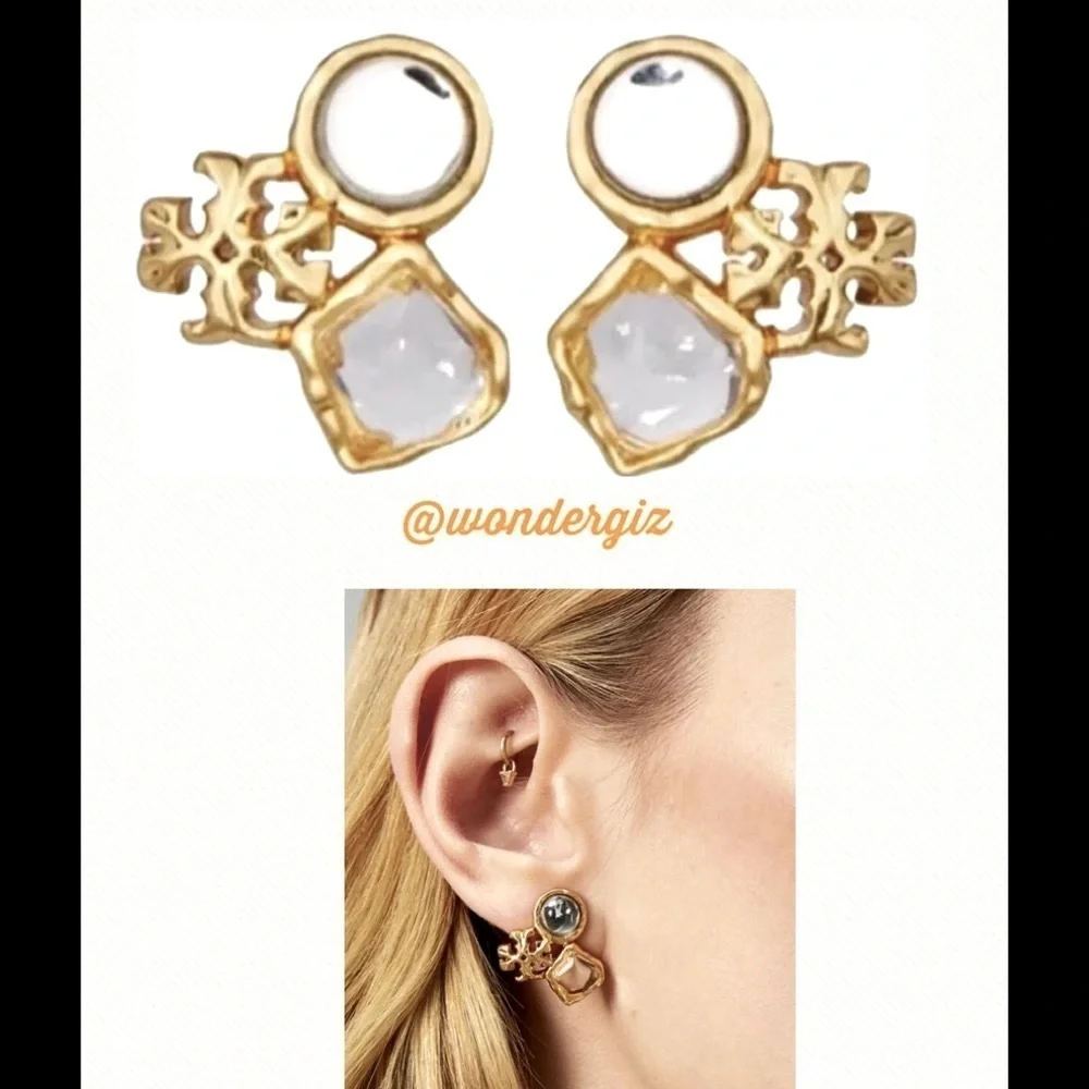 🔥🔥🔥ONE ITEM DEAL OF THE DAY Tory Burch Authentic Earrings Reduced Buy Now & Save